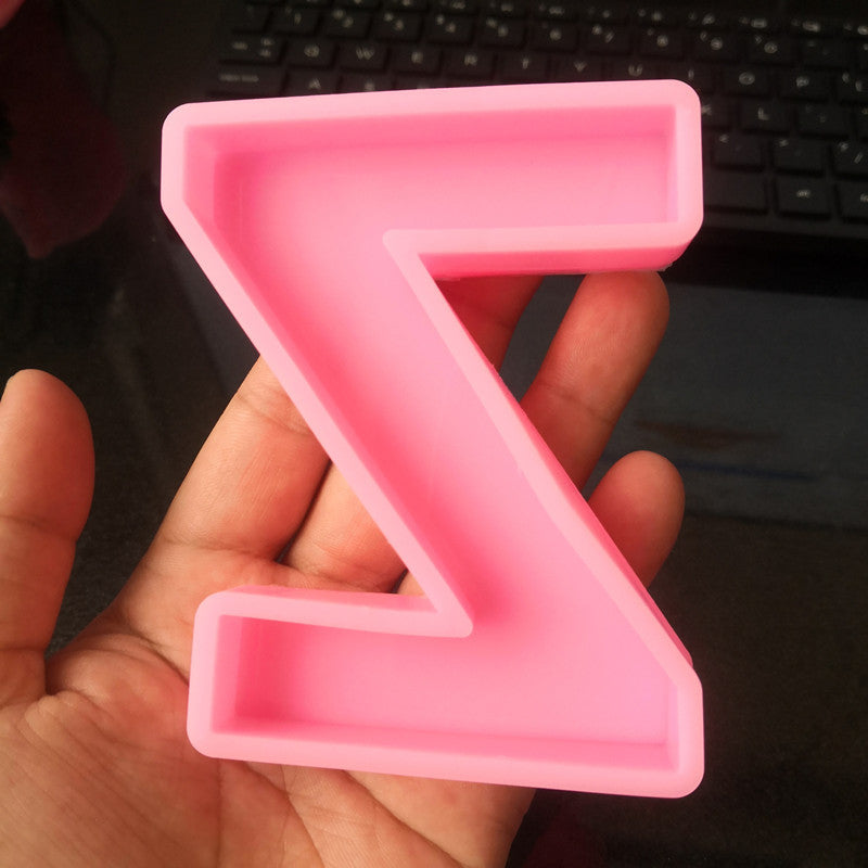 Craft Personalized Resin Art with 26 English Letters Silicone Molds Candles molds