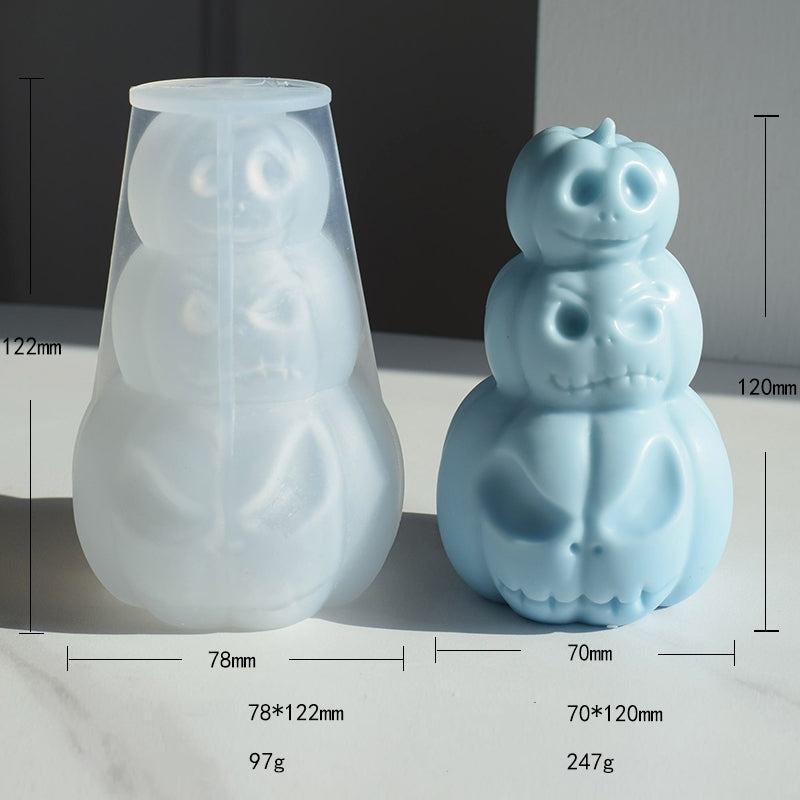 Craft Pumpkin Magic: Cartoon Spoof Pumpkin Head Aromatherapy Candle Mold Candles molds