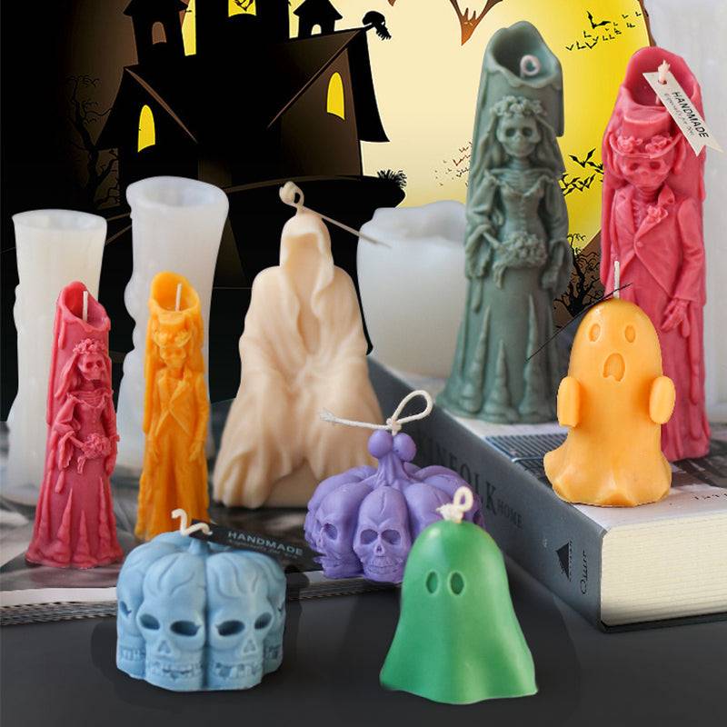 Craft Realistic Halloween Decor with Spooky Candle Molds Candles molds