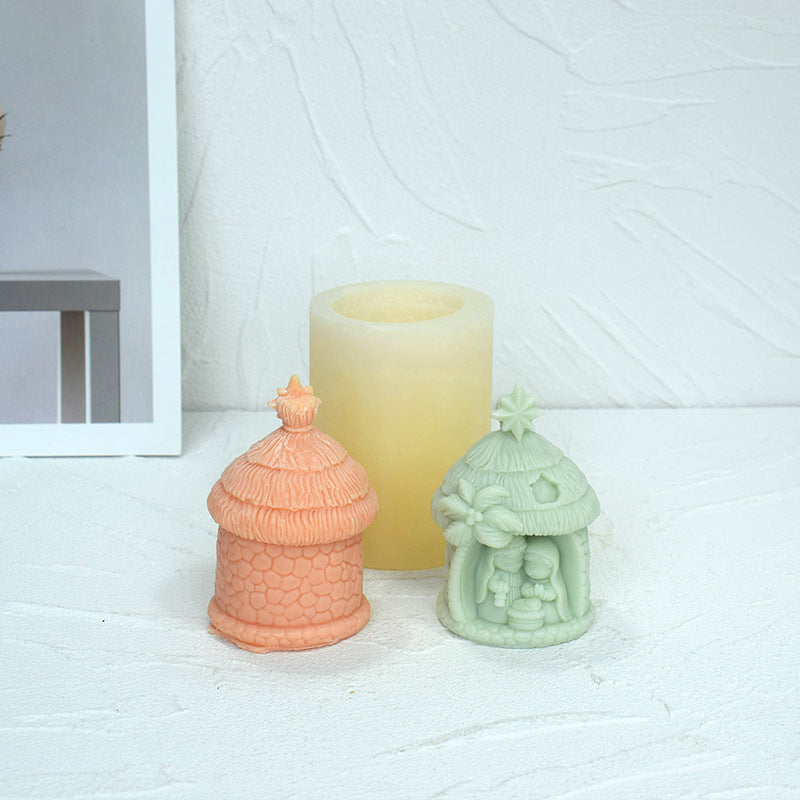 Craft Sacred Candles with Holy Family Baby Jesus Silicone Mold - Buy Now Candles molds