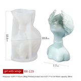 Craft Timeless Beauty: Stylish Retro Girl Portraits Candle Mold Candles molds