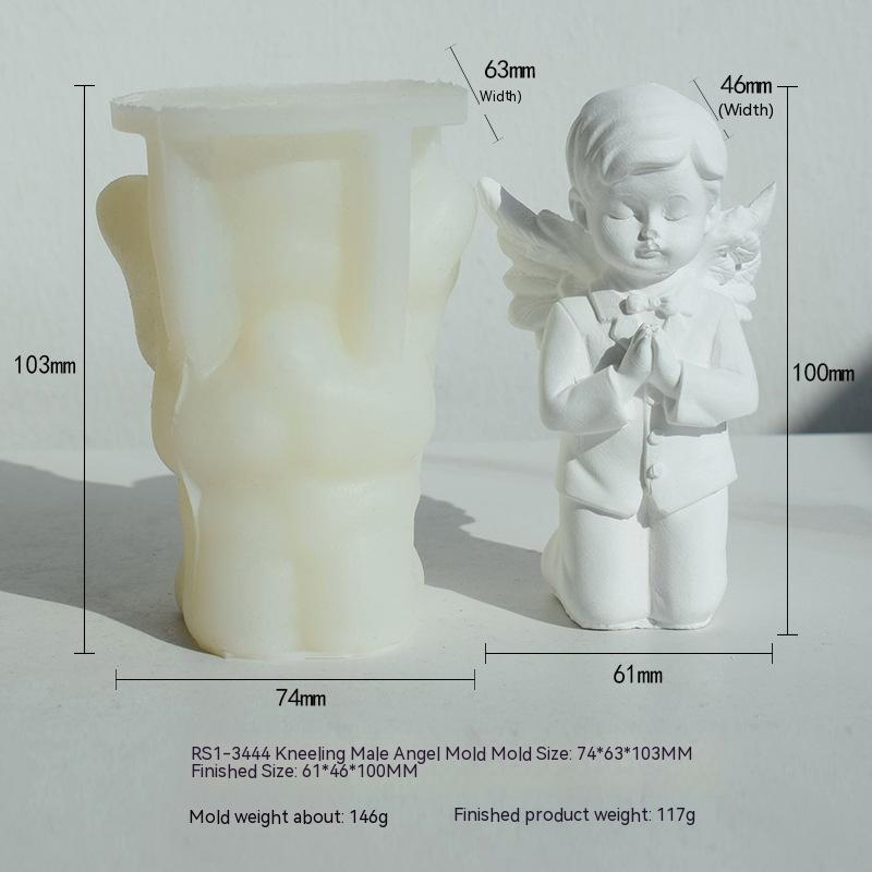 Create Divine Aromatherapy Candles with our Prayer Angel Silicone Mold Candles molds