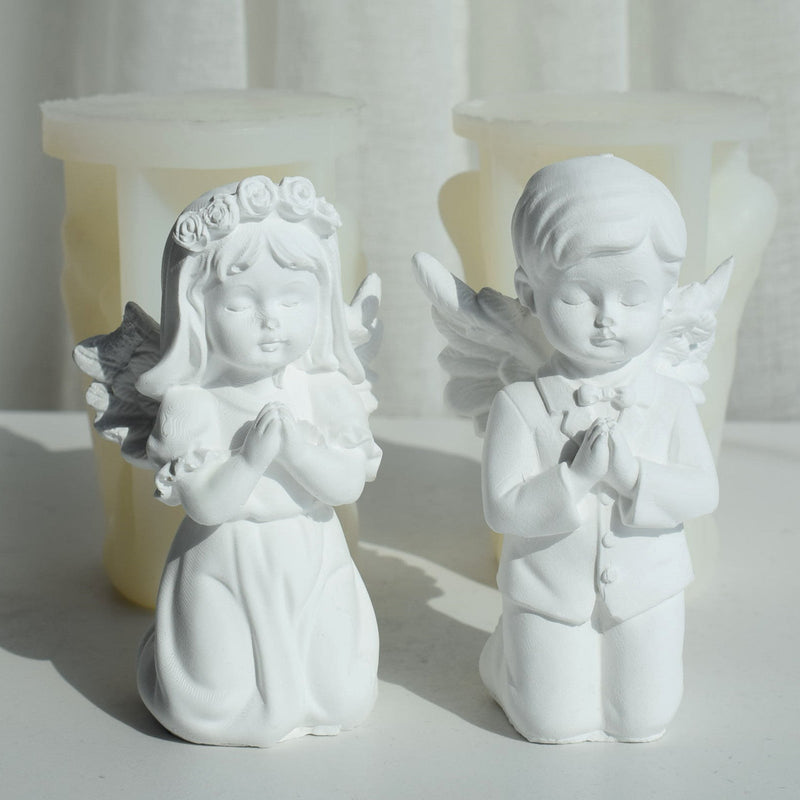 Create Divine Aromatherapy Candles with our Prayer Angel Silicone Mold Candles molds