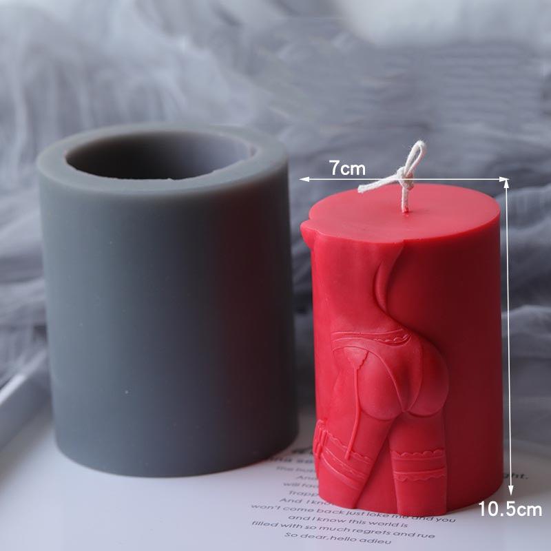 Creative Cylindrical Temptation Candle Silicone Mold Candles molds