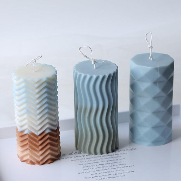 Creative Shaped Cylindrical Candle Mold Candles molds