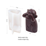 Creative Silicone Animal Shy Monkey Candle Mold Candles molds