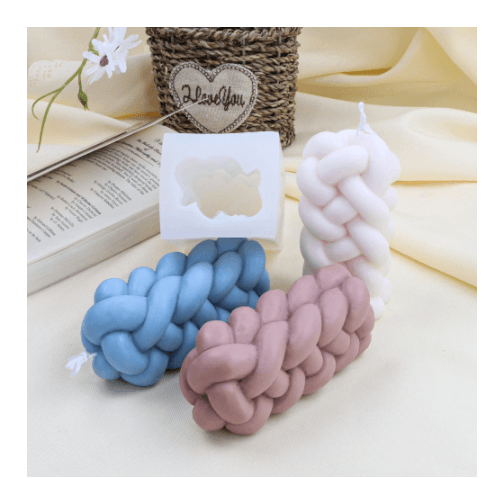 Creative Weaving Twine Scented Candle Silicone Mold Candles molds