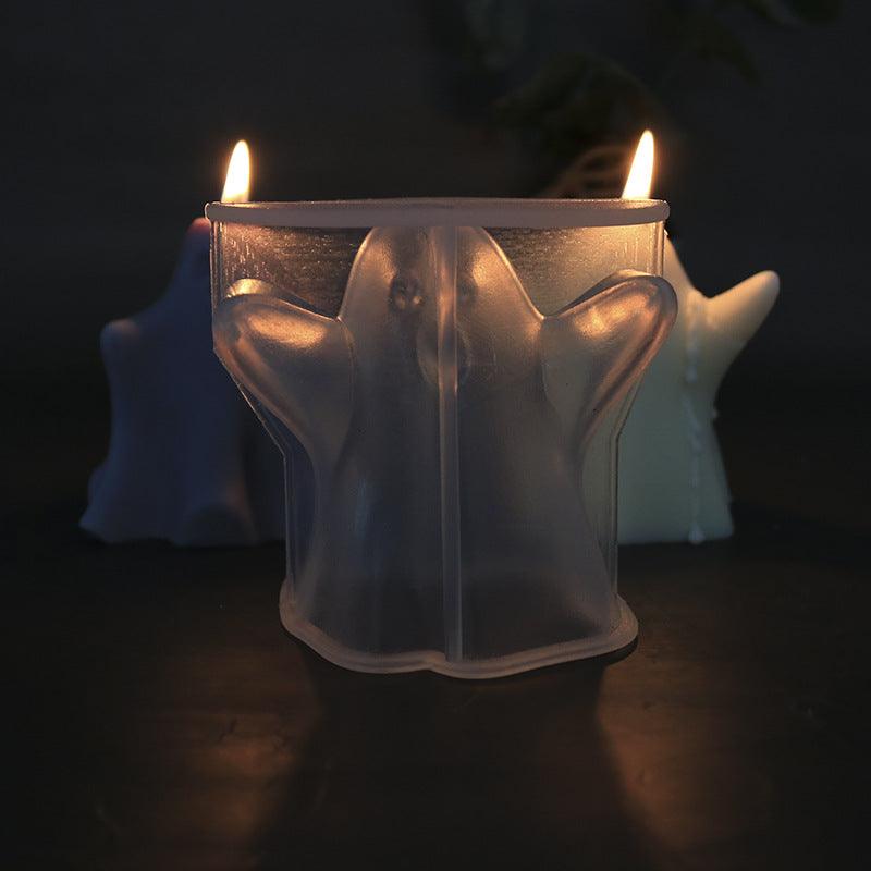Cute Ghost Halloween Scented Candle Silicone Mold Candles molds