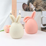 Cute Rabbit Ear Candle Mold-Easter Egg Silicone Mold For Candle DIY Candles molds
