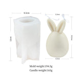 Cute Rabbit Ear Candle Mold-Easter Egg Silicone Mold For Candle DIY Candles molds