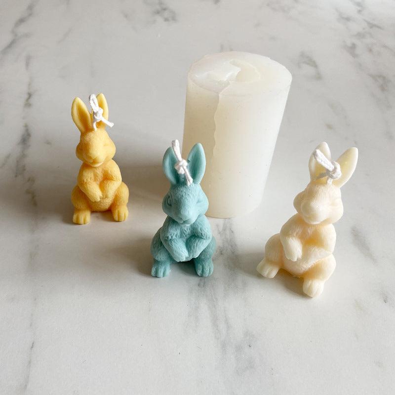 Cute Rabbit Home Decoration Scented Bunny Candle Mold Candles molds