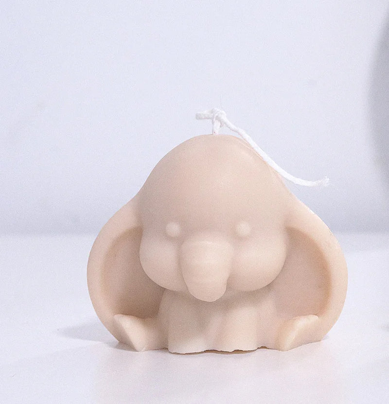 Cuter Alternative to Traditional Candles: Baby Elephant Silicone Mold for DIY Lovers