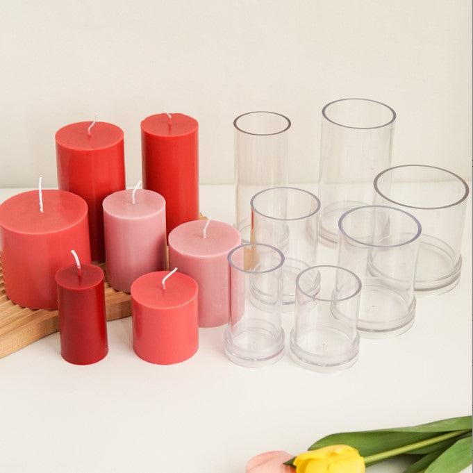 DIY Acrylic Cylindrical Candle Mold Candles molds