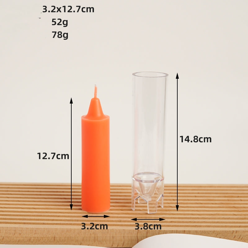 DIY Cylindrical Aromatherapy Candle Mold Acrylic PC Plastic Candles molds