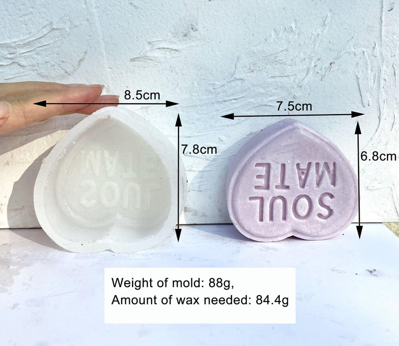 Design Custom Love-Themed Candles: DIY Valentine's Day Silicone Candle Mold Candles molds