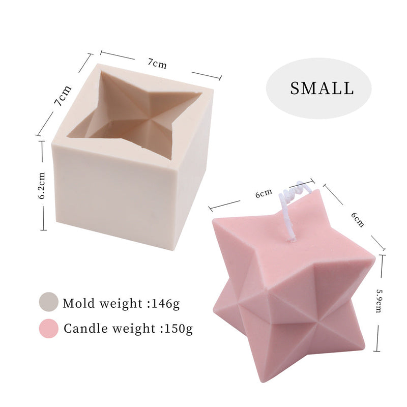 Diamond Stars Cube Silicone Candle Mold Candles molds