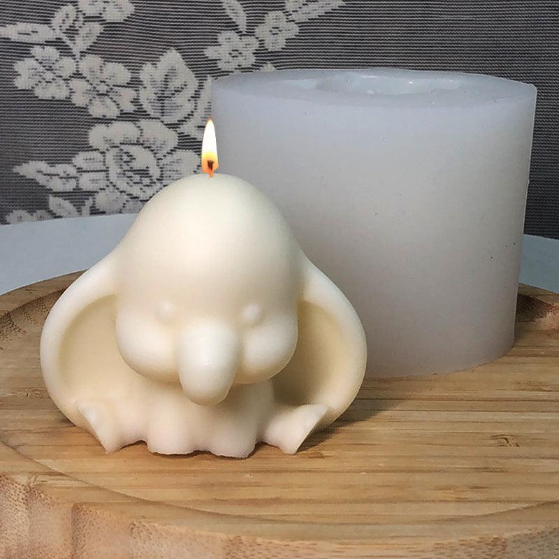 Diy Baby Elephant Candle Silicone Mold Candles molds
