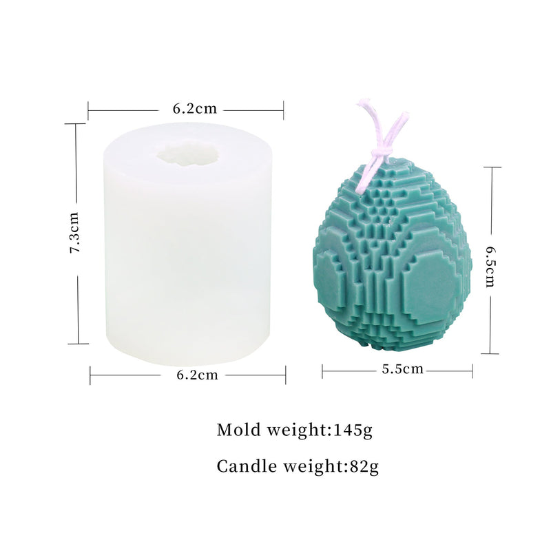 Easter Egg Silicone Candle Mold - Create Beautiful Patterned Candles for the Holiday Season Candles molds