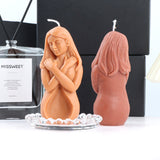 Embrace Self-Love with Our Self Hug Woman Body Silicone Candle Mold Candles molds