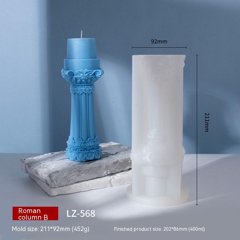 Enhance Your Space with Roman Column Aromatherapy Candle | Fragrant Stones Mold Candles molds