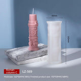 Enhance Your Space with Roman Column Aromatherapy Candle | Fragrant Stones Mold Candles molds