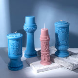 Enhance Your Space with Roman Column Aromatherapy Candle | Fragrant Stones Mold Candles molds