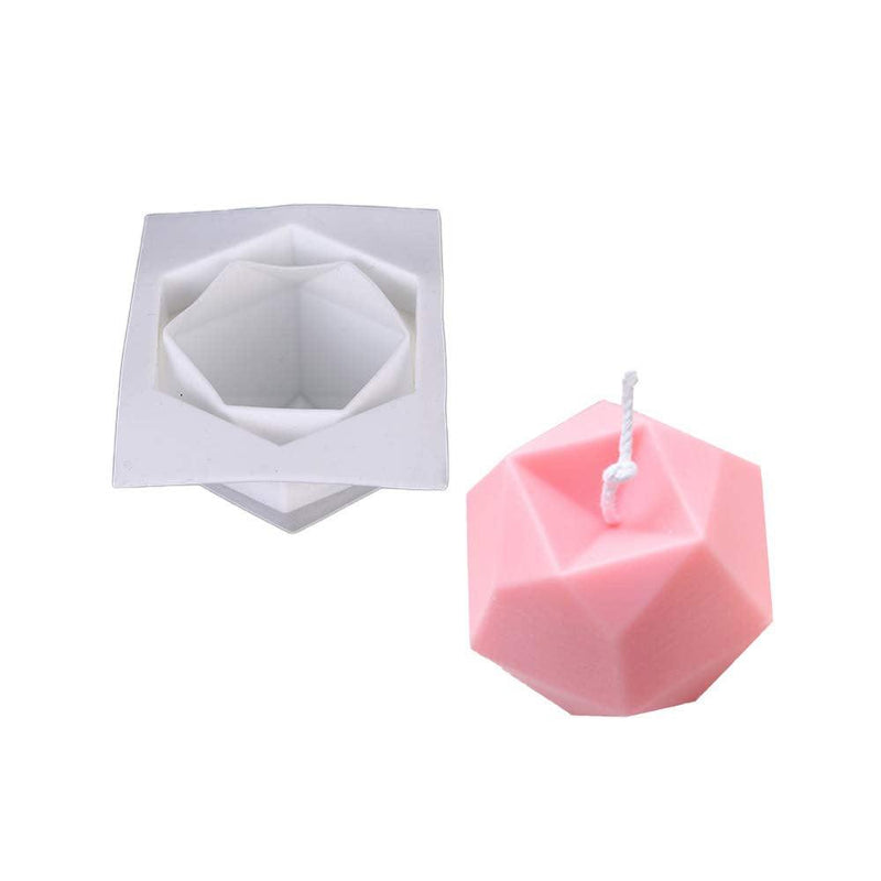 Faceted Diamond Candle Mold: Unique Rhombus Shape Candles molds