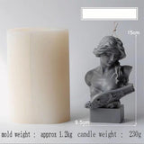 Female Portrait Piano Woman Candle Mold Candles molds