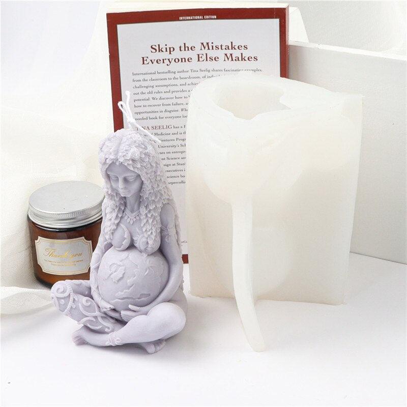 Gaia Mother Earth Silicone Candle Mold Candles molds