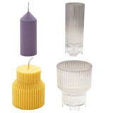 Geometric Pinstripe Apex Candle Plastic Mold Candles molds