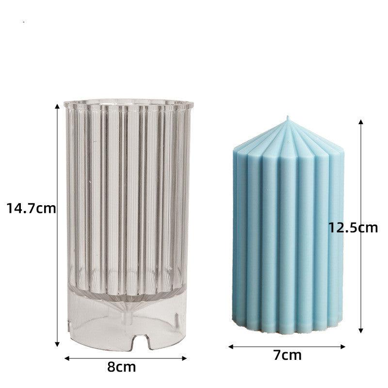 Stripe Pillar Candle Mold