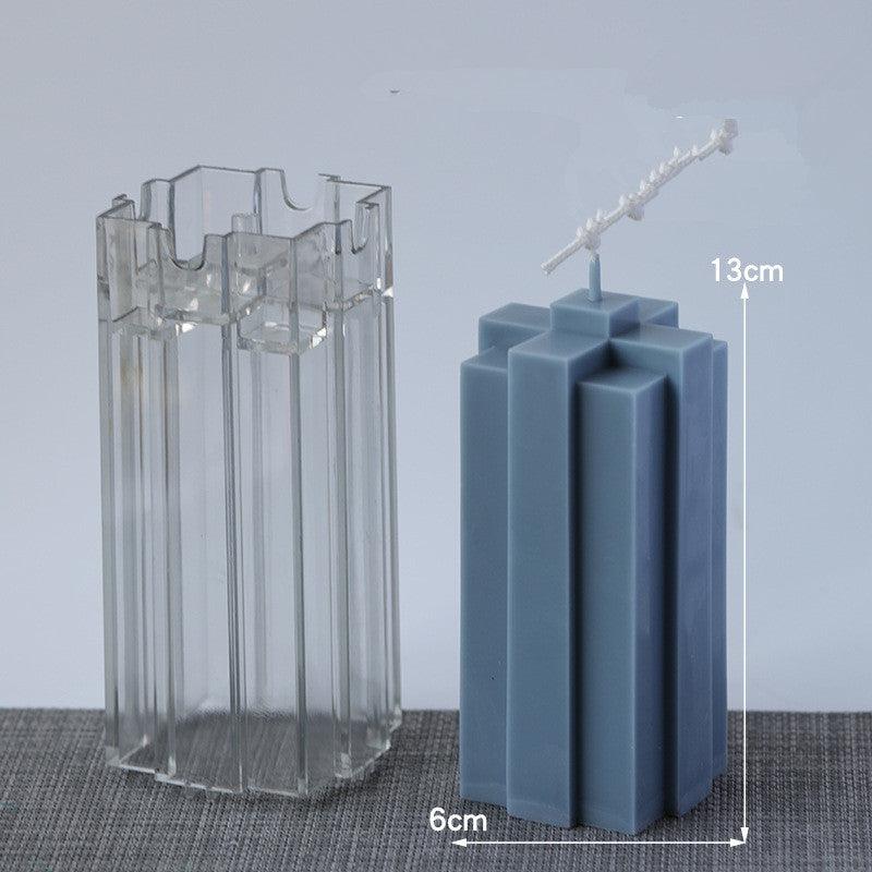 Geometric Tower Candle Mold Candles molds