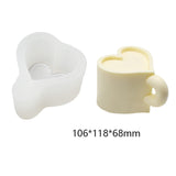 Get Cozy with our Aromatherapy Heart Mug Candle Silicone Mold Candles molds