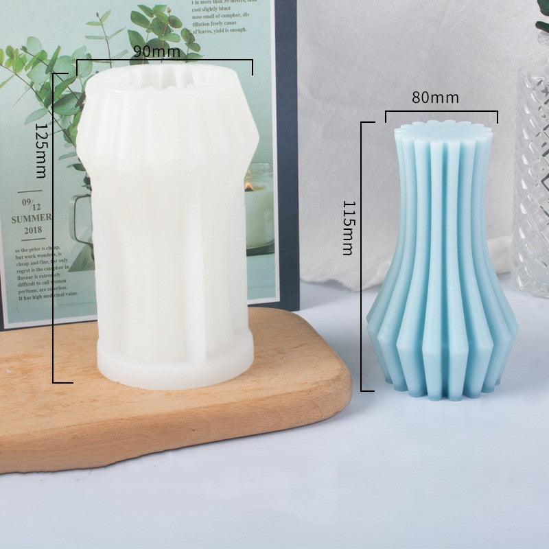 Gypsum Incense Stone Geometric Cylindrical Candle Silicone Abrasives Candles molds