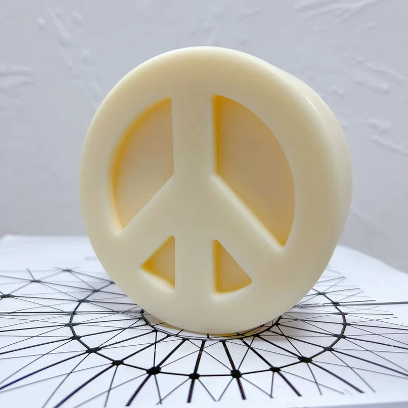 Peace Sign Candle Mold