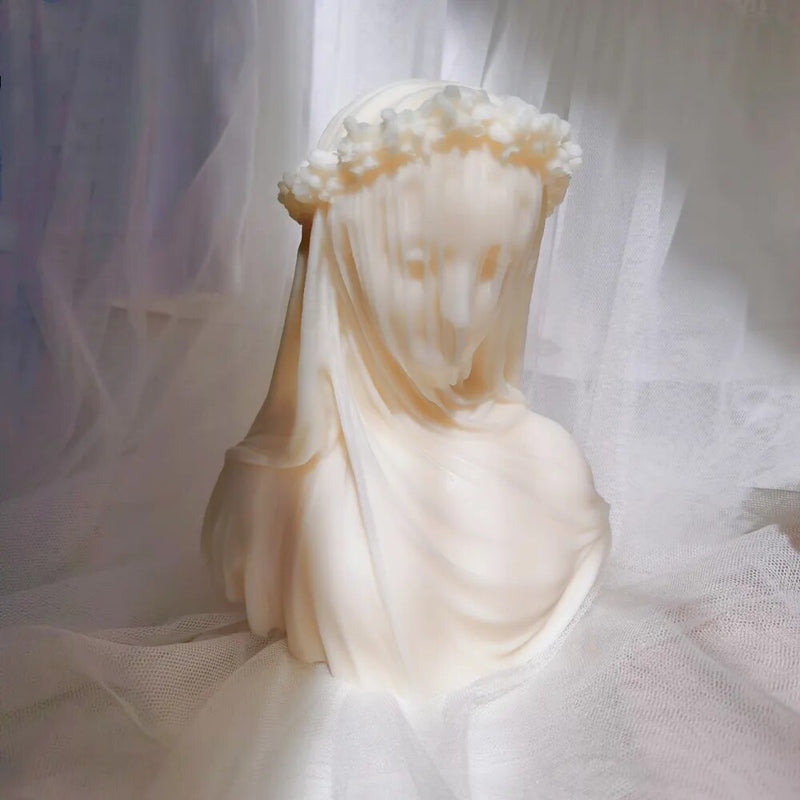 Veiled Lady Candle Silicone Mold