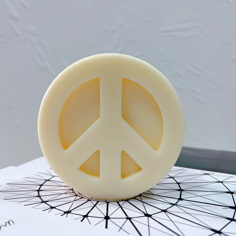 Peace Sign Candle Mold