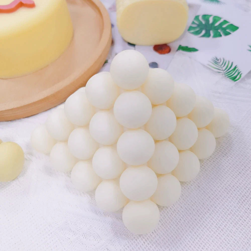 Boho Style Pyramid Bubble Candle Silicone Mold