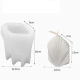 Handcrafted Scallop-Shaped Candle Mold for Elegant Home Décor Candles molds