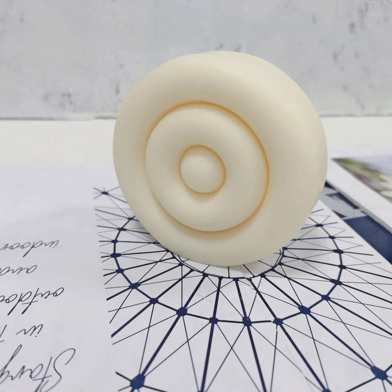 Boho Round Doughnut Candle Mold