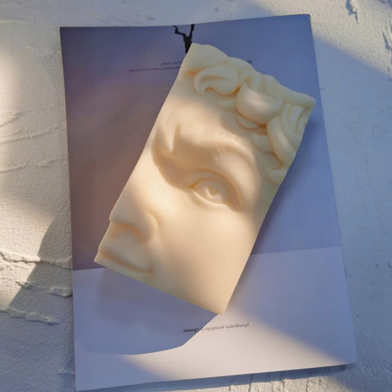 Half David Face Candle Mold