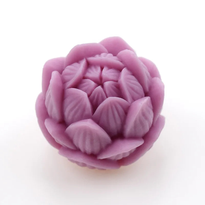 DIY 3D Lotus Bloom Candles Mold