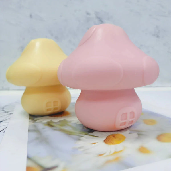 Cute Mushroom House Candle Mold - Fairy Gnome Home