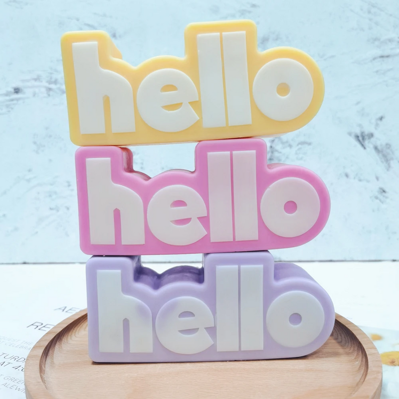 Hello Silicone Candle Mold