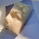 Half David Face Candle Mold