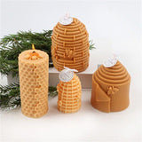 Honeycomb Design Silicone Candle Mold for Bee Wax Candle Making Candles molds