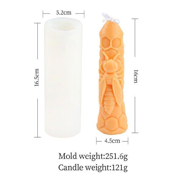 Honeycomb Design Silicone Candle Mold for Bee Wax Candle Making Candles molds