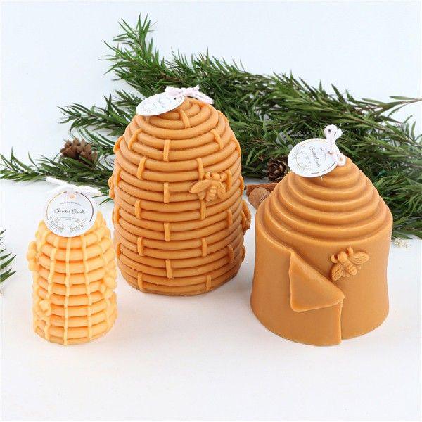 Honeycomb Design Silicone Candle Mold for Bee Wax Candle Making Candles molds