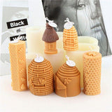 Honeycomb Design Silicone Candle Mold for Bee Wax Candle Making Candles molds