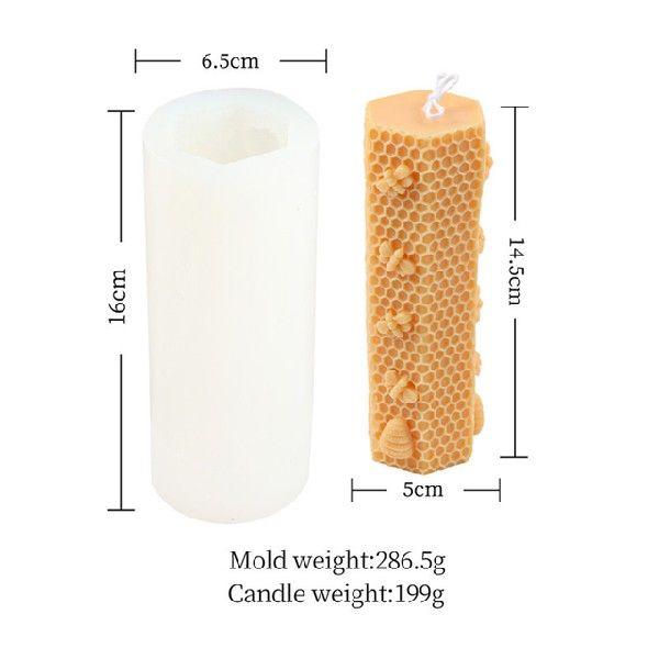 Honeycomb Design Silicone Candle Mold for Bee Wax Candle Making Candles molds